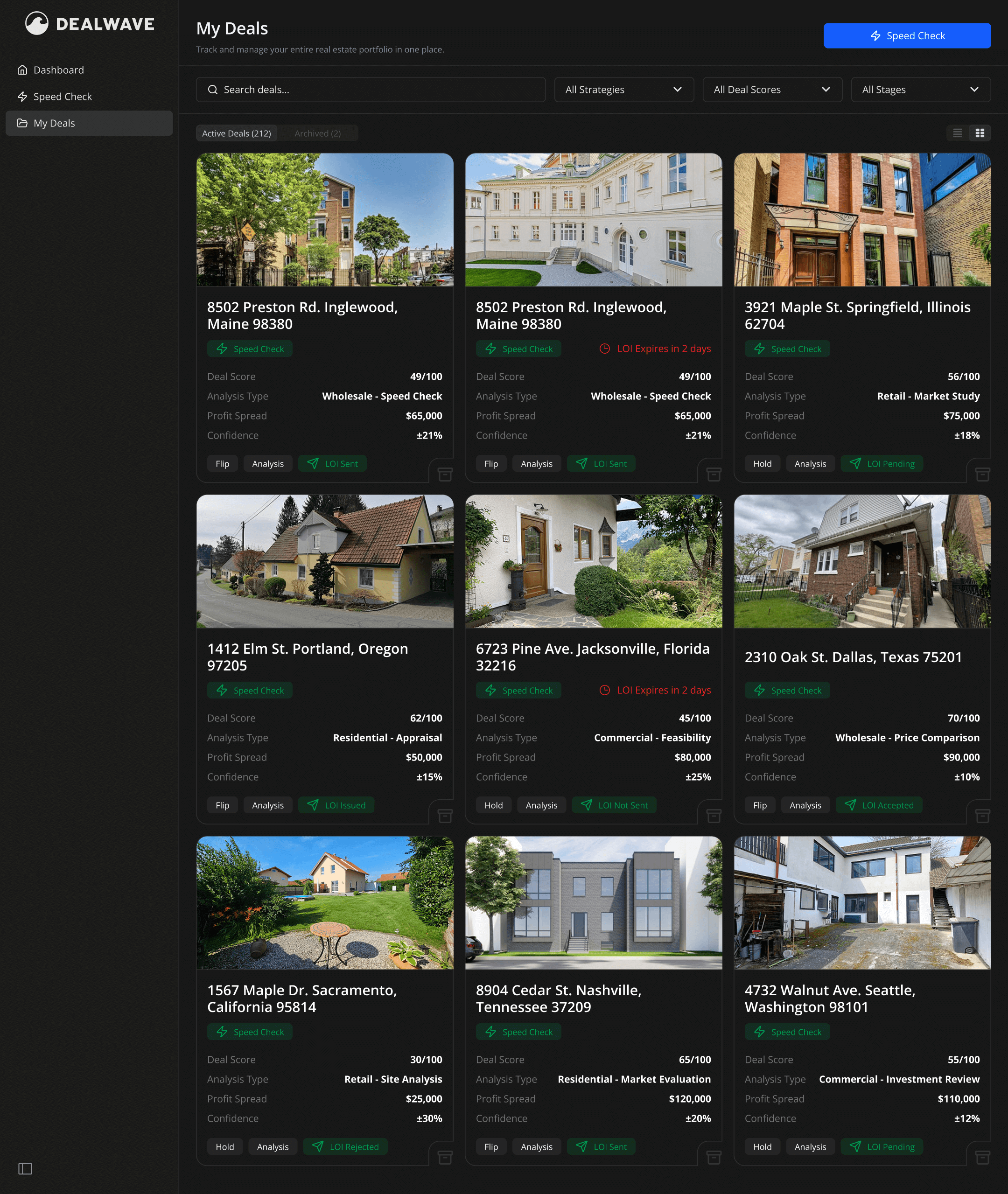 My Deals Portfolio Management Demo