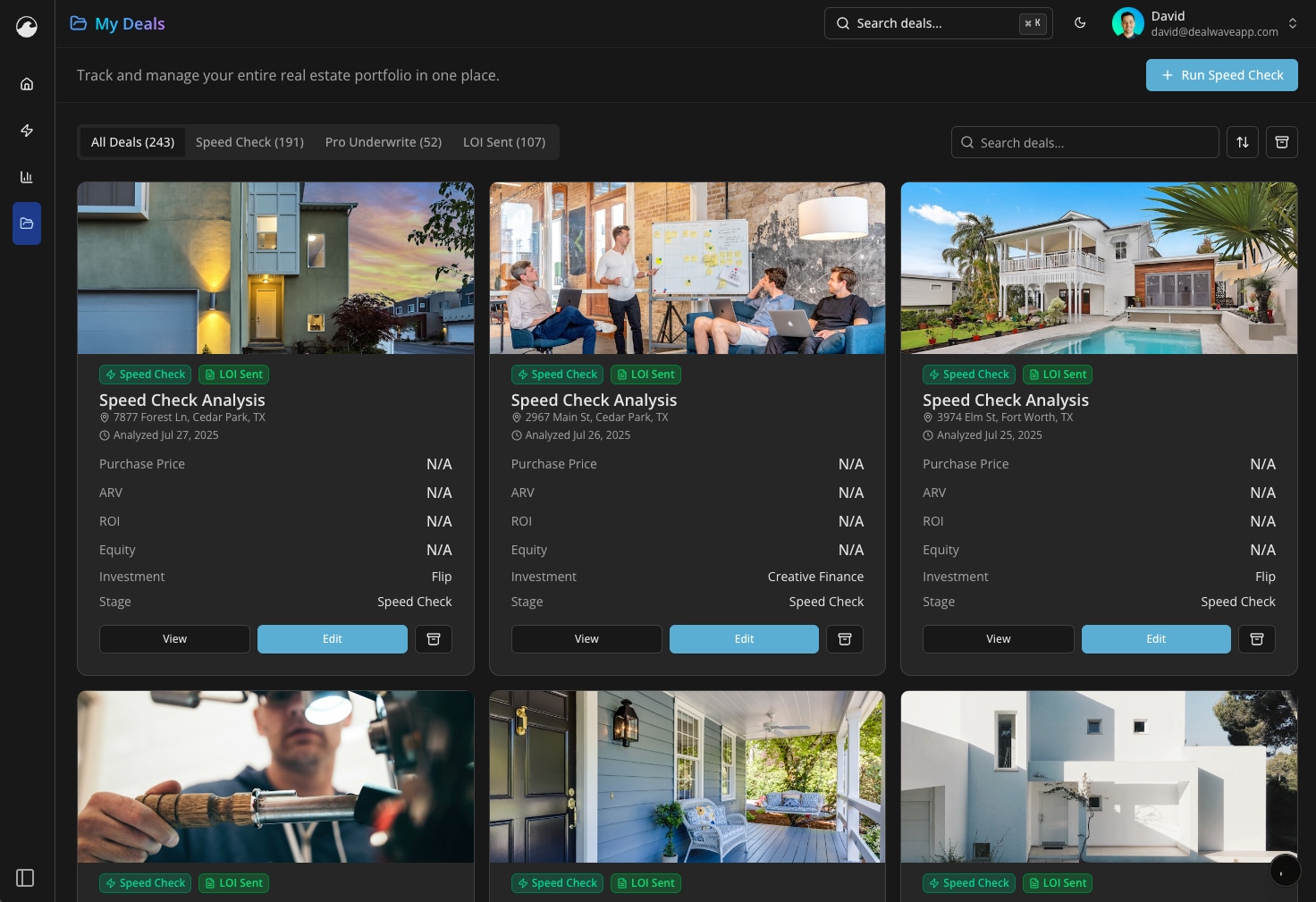 My Deals Portfolio Management Demo